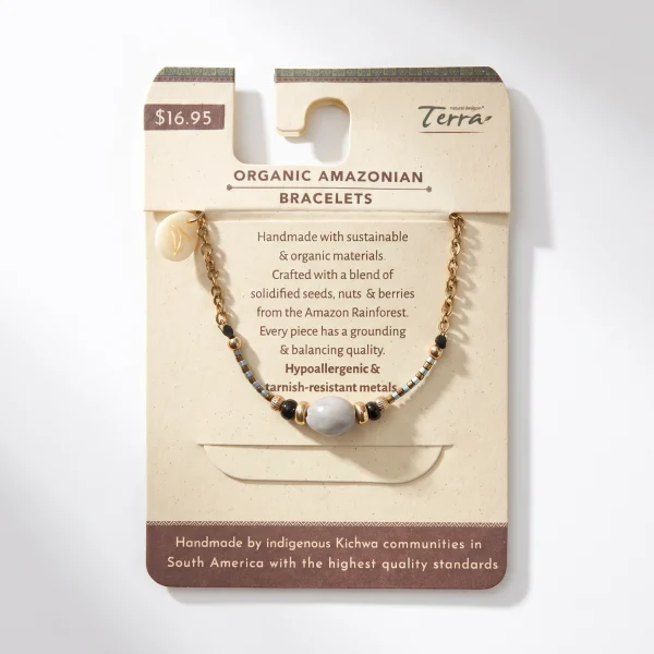 Chunky Tagua Nut Stretch Bracelets – Assorted, Case of Four – view 5