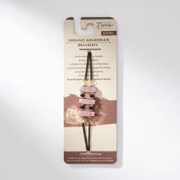Tagua, Seed & Leather Bracelets – Assorted, Case of Four – view 3
