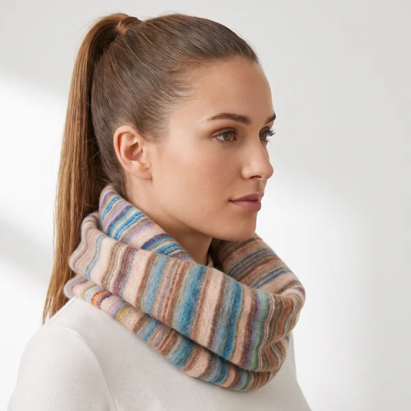 Striped Infinity Fall Scarf – Case of Four – image 2