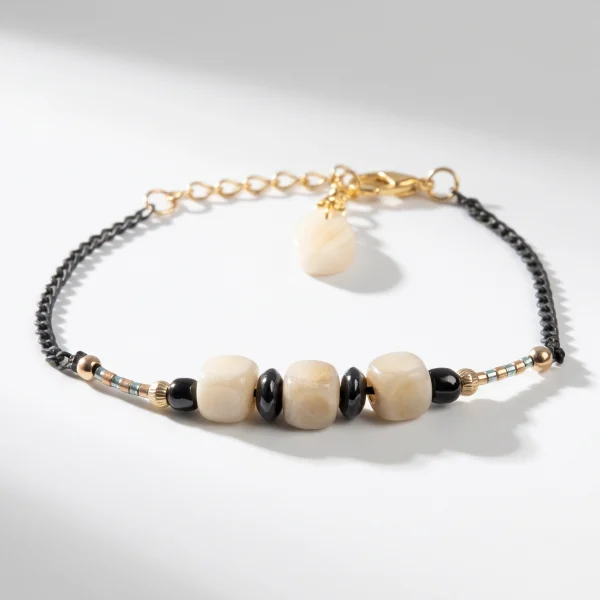 Tagua, Seed & Leather Bracelets – Assorted, Case of Four – view 8