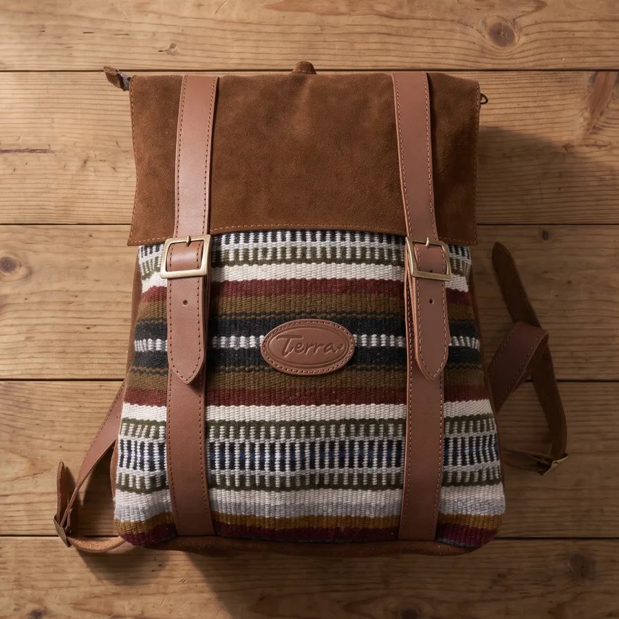 Leather + Suede Slim Backpack - Case of One