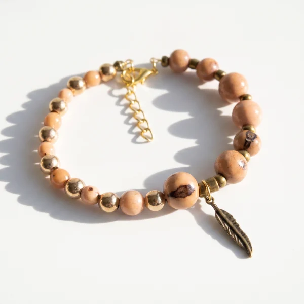 Tagua & Açaí Seed Stretch Bracelets – Assorted, Case of Four – view 3
