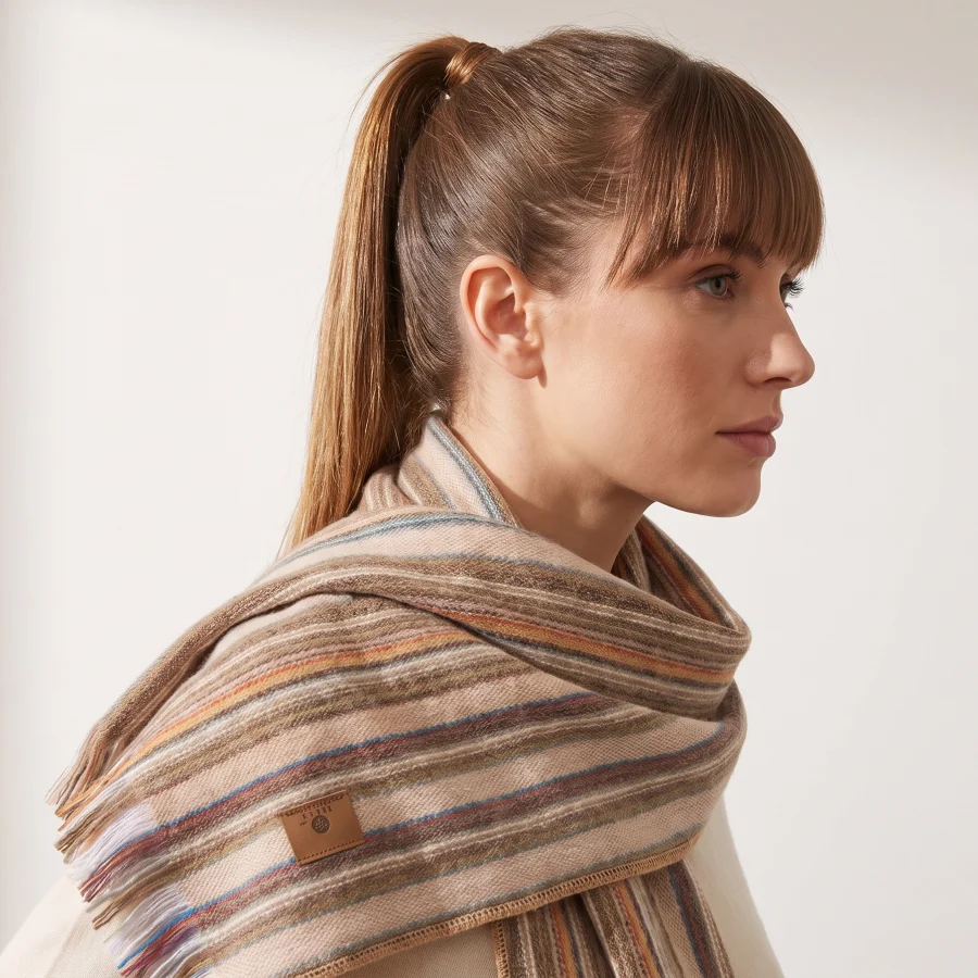 Alternative view of Handwoven Open Scarves - Case of Four