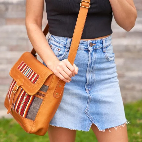 Wool Leather Saddle Crossbody – Case of One – image 5