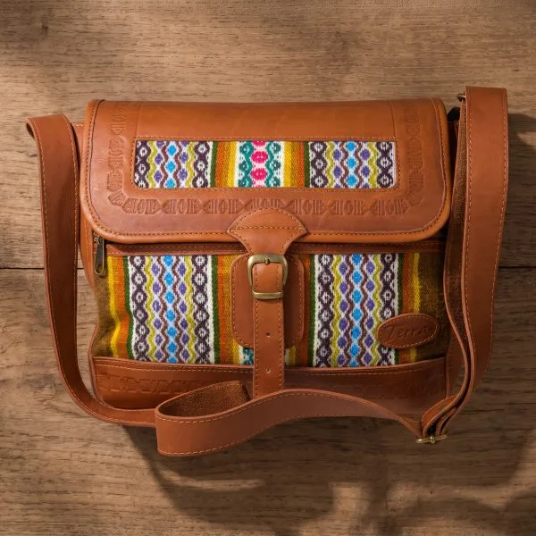 Wool Leather Saddle Crossbody – Case of One