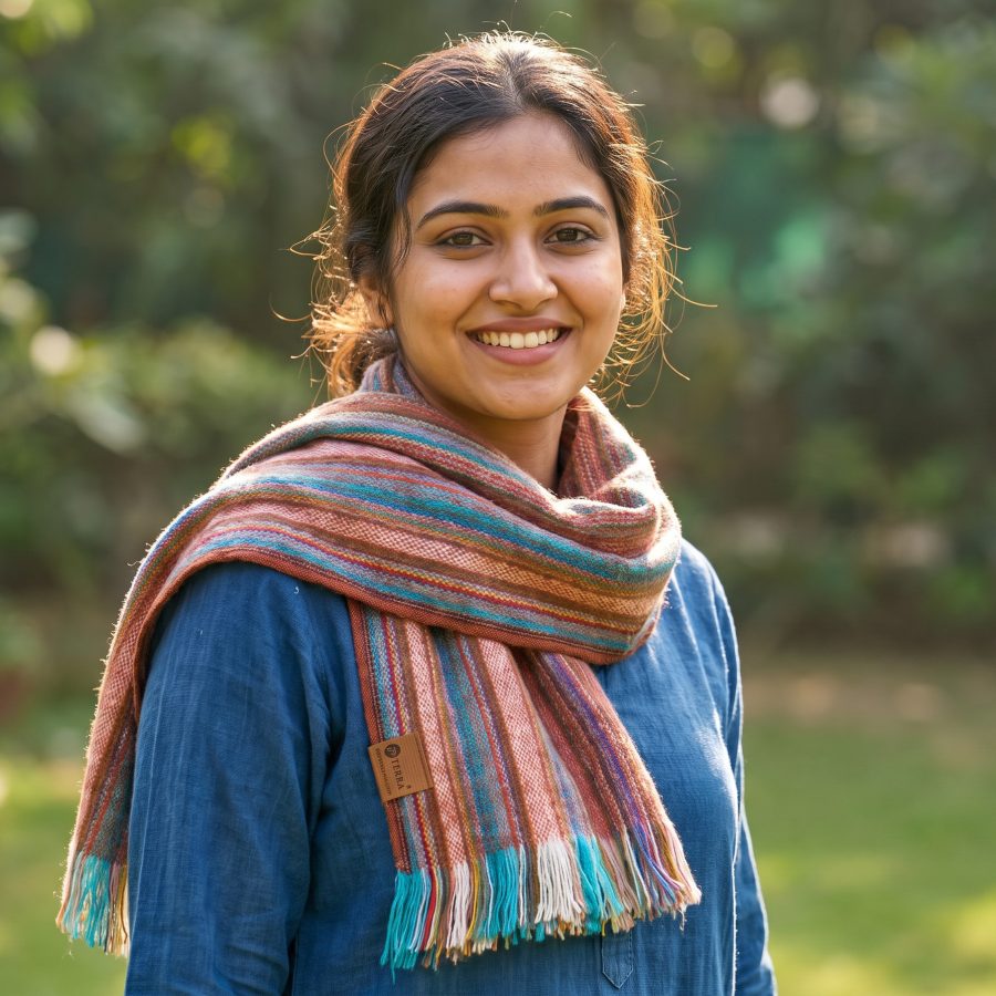 Alternative view of Handwoven Open Scarves - Case of Four