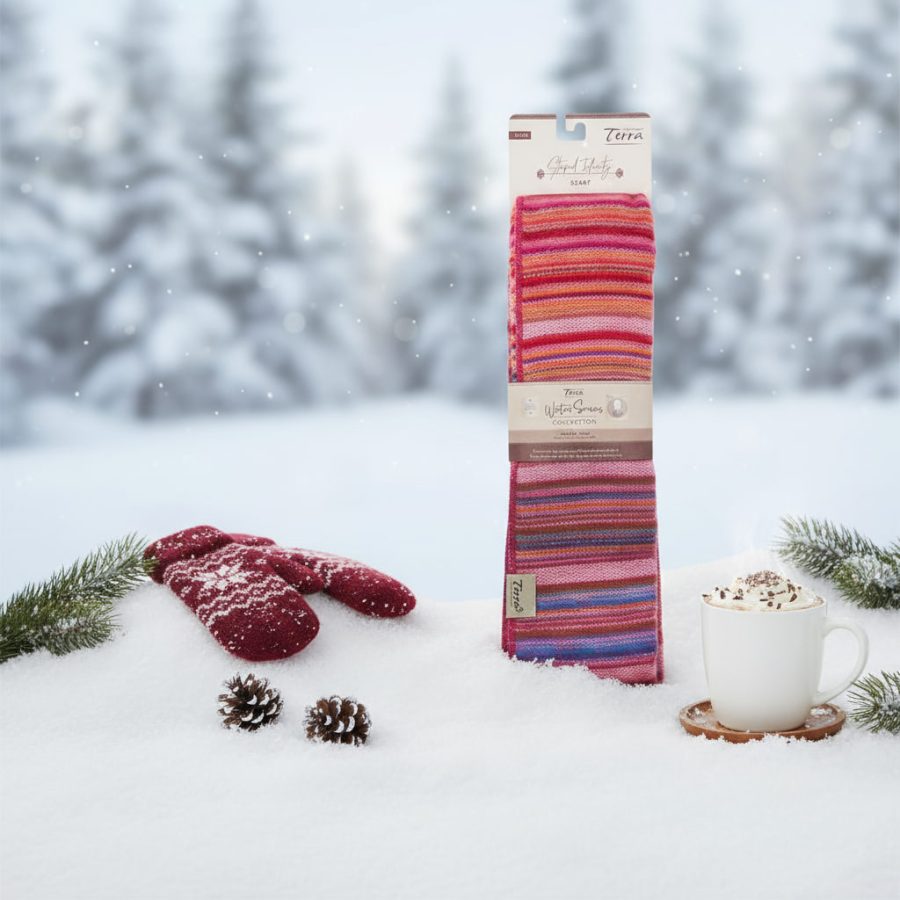 Striped Infinity Fall Scarf- Case of Four