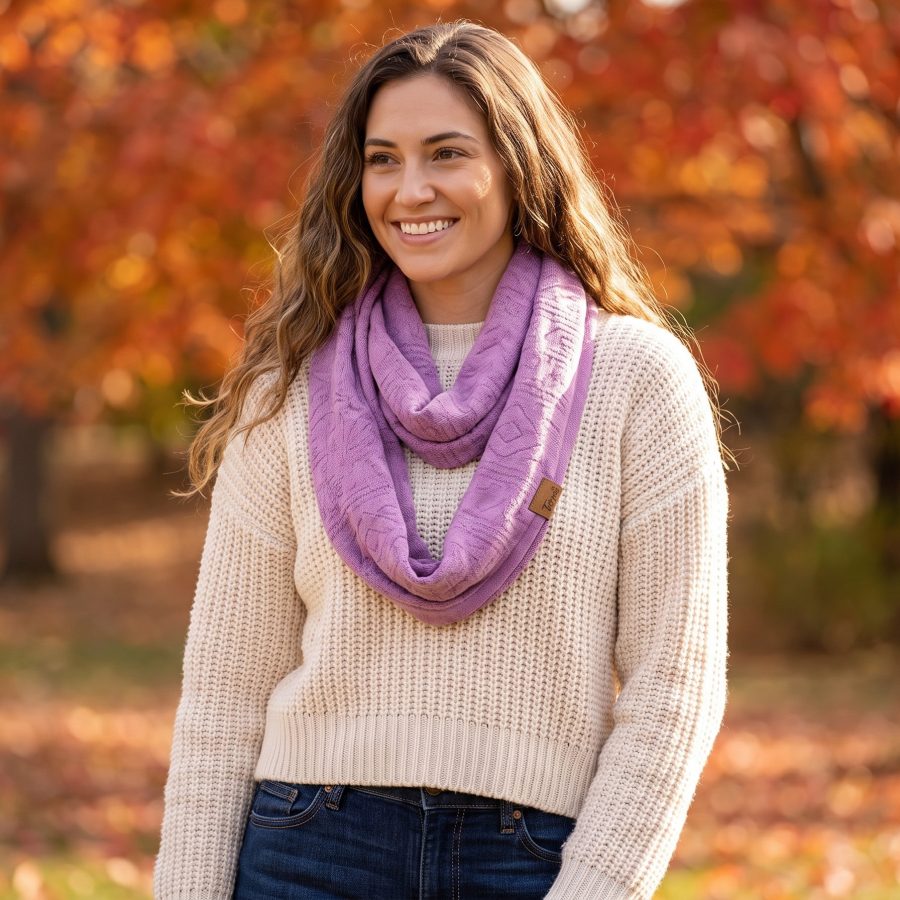 Alternative view of Fall Indigenous Infinity Scarf - Case of Four