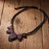 Assorted tagua and seed necklaces on leather cord – Terra Natural Designs