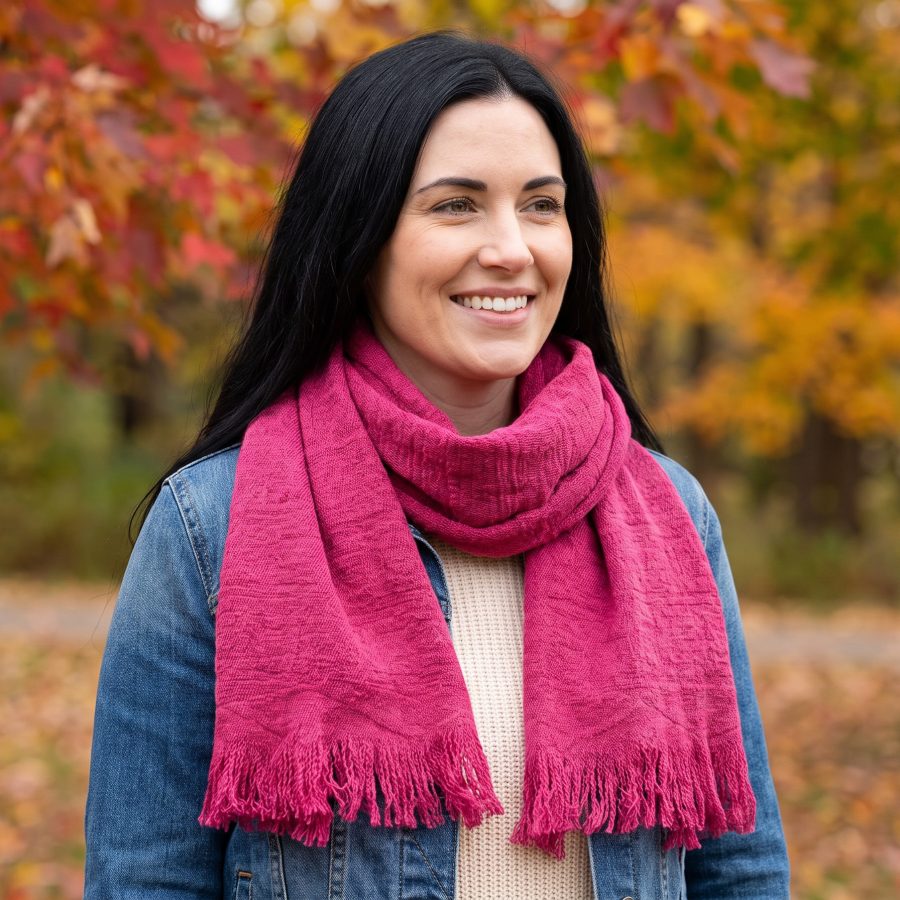 Alternative view of Fall Indigenous Open Scarf- Case of Four