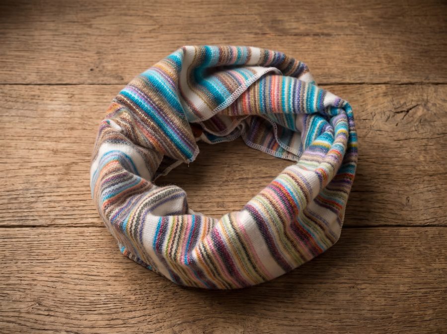 Striped Infinity Fall Scarf- Case of Four