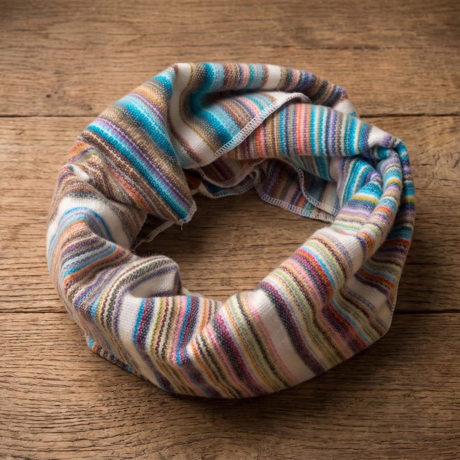 Striped Infinity Fall Scarf- Case of Four
