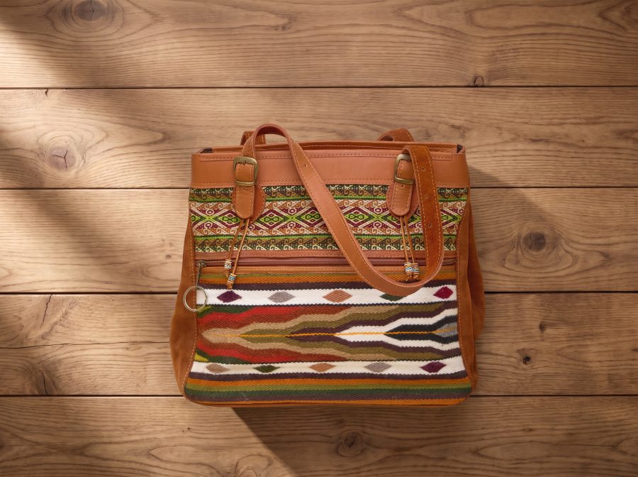 Suede + Leather Bucket Tote - Case of One