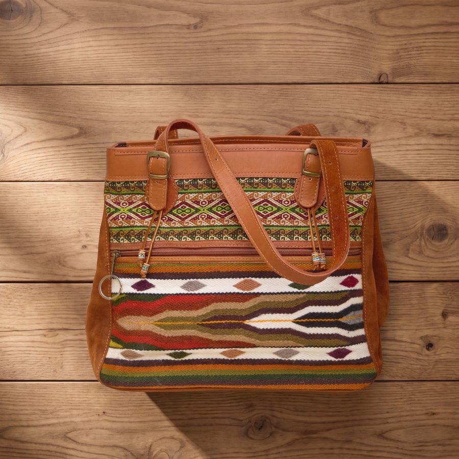 Suede + Leather Bucket Tote - Case of One
