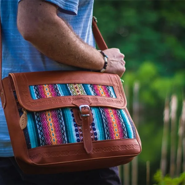 Wool Leather Saddle Crossbody – Case of One – image 3