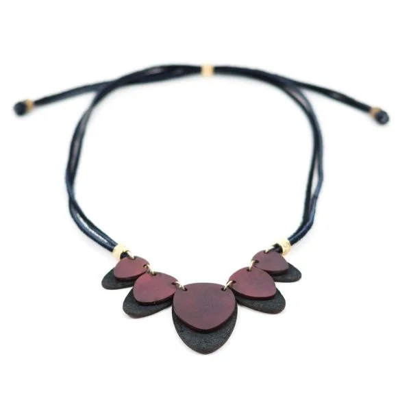 Tagua & Seed Leather Cord Necklaces – Case of Four – view 7