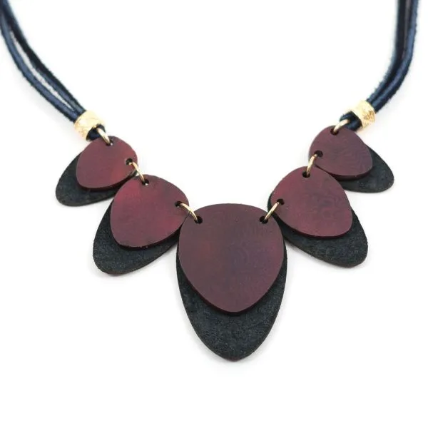 Tagua & Seed Leather Cord Necklaces – Case of Four – view 8