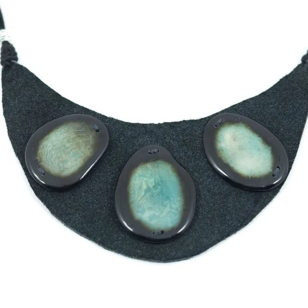 Tagua & Seed Leather Cord Necklaces – Case of Four – view 10