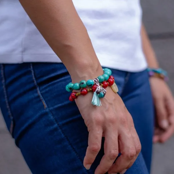 Tagua & Seed Cord Bracelets – Assorted, Case of Four – view 8