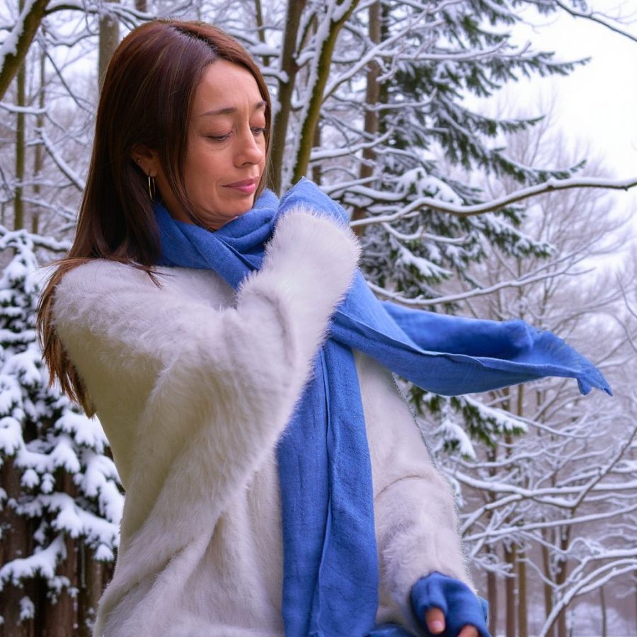 Alternative view of Fall Indigenous Open Scarf- Case of Four