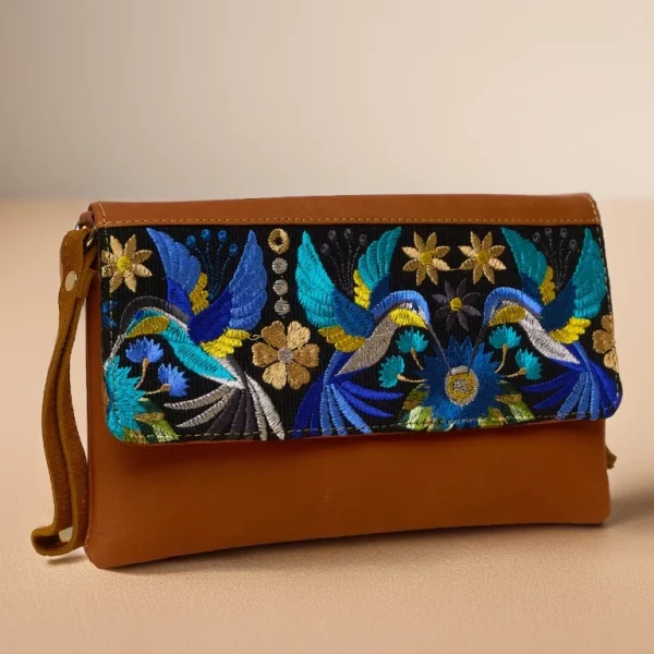 Embroidered Leather Convertible Clutch – Case of One – image 5