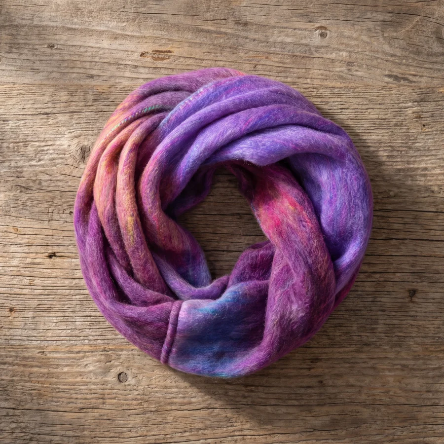 Alternative view of Winter Multicolor Infinity Scarf - Case of Four
