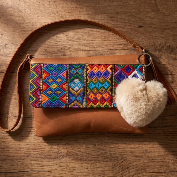 Embroidered Leather Convertible Clutch – Case of One