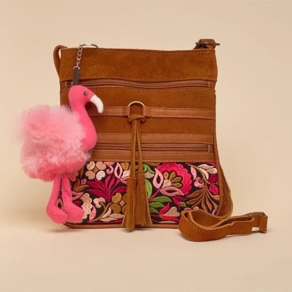 Suede Embroidered Crossbody – Case of One – image 4
