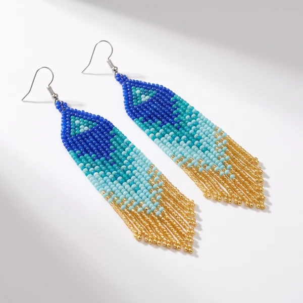 Large Beaded Earrings – Case of Four – image 5