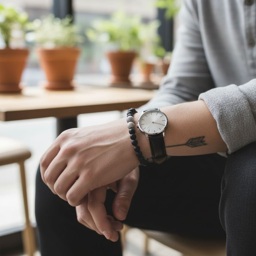 Alternative view of Essential Oil Seed Bracelet - Case of Four