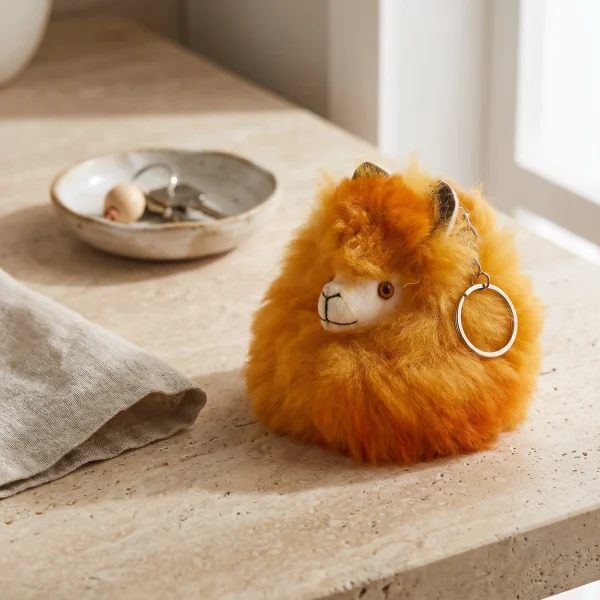 Alpaca Pom Pom Keychain – Case of Four – image 4
