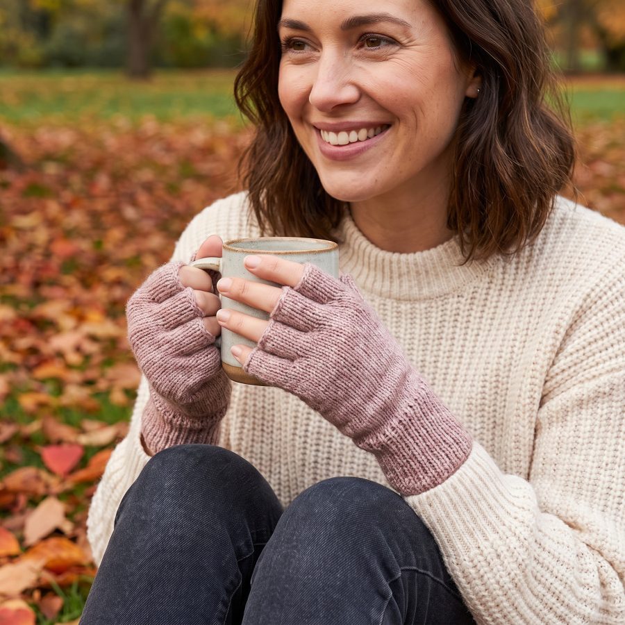 Alternative view of Winter Knit Wrist Warmers - Case of Four