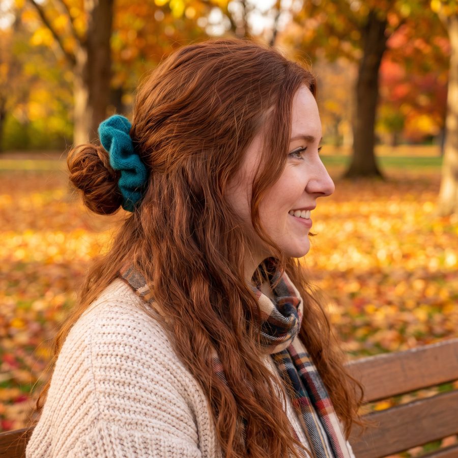 Alternative view of Loomwave Fall Scrunchies - Case of Four