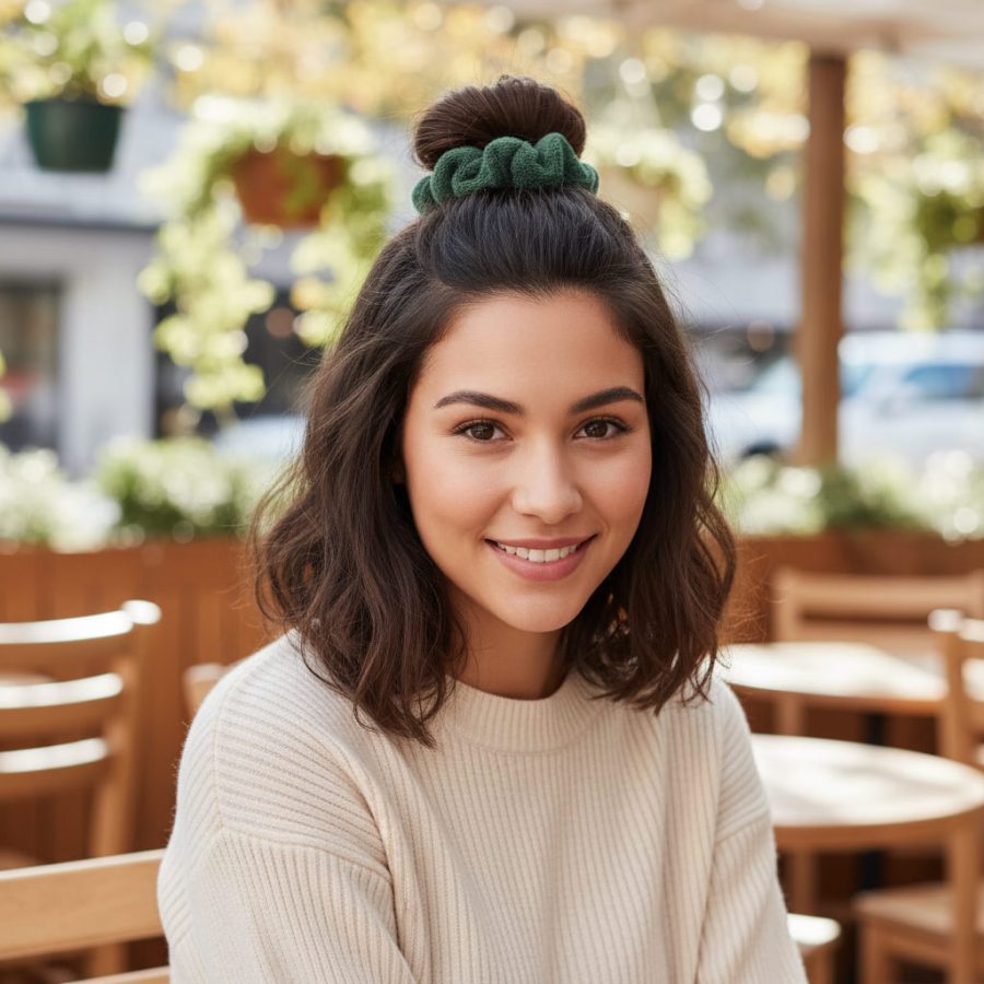 Alternative view of Loomwave Fall Scrunchies - Case of Four