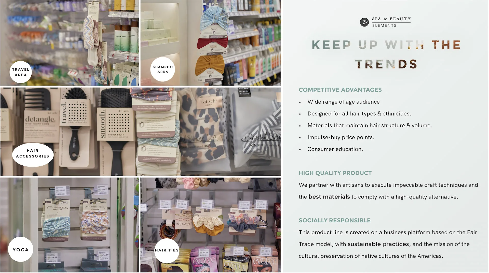 Terra display in a health food store