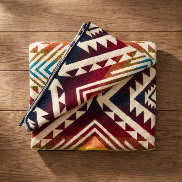 Small Andean Print Plush Blanket – Case of Four – view 6