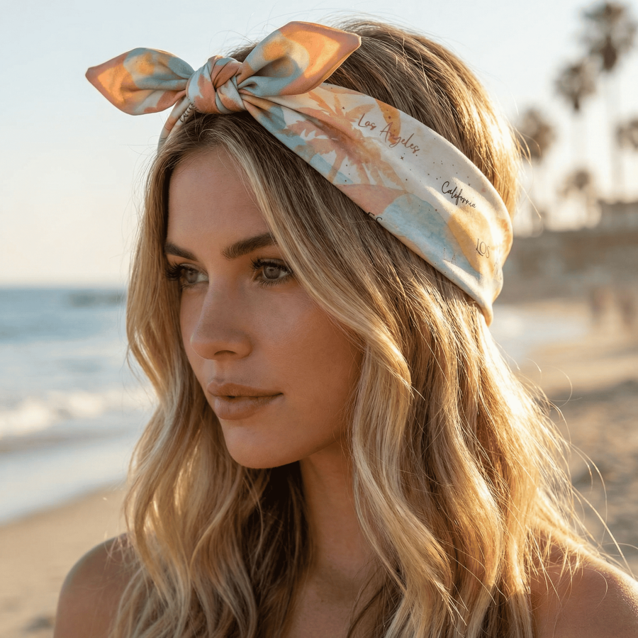 Alternative view of Adjustable Bandana + Reversible Hair  Scarf - Case of Four