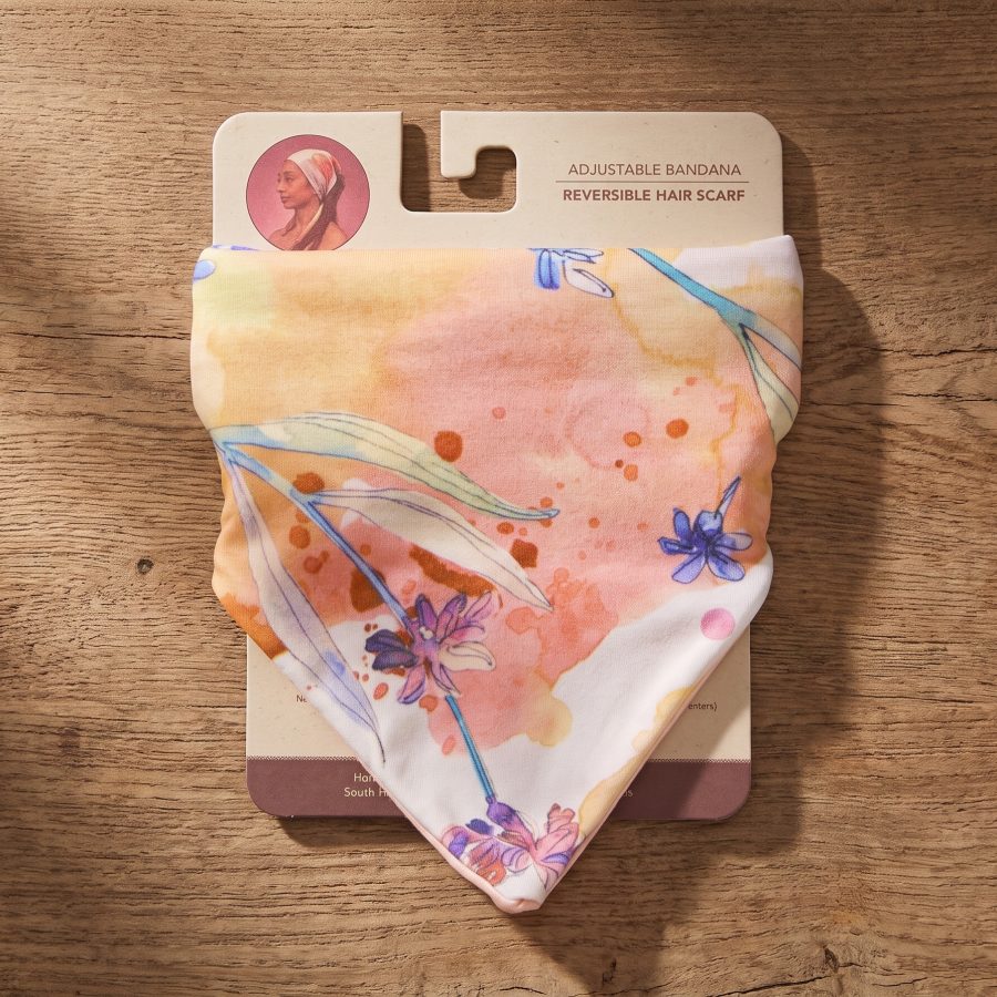 Adjustable Bandana + Reversible Hair  Scarf - Case of Four