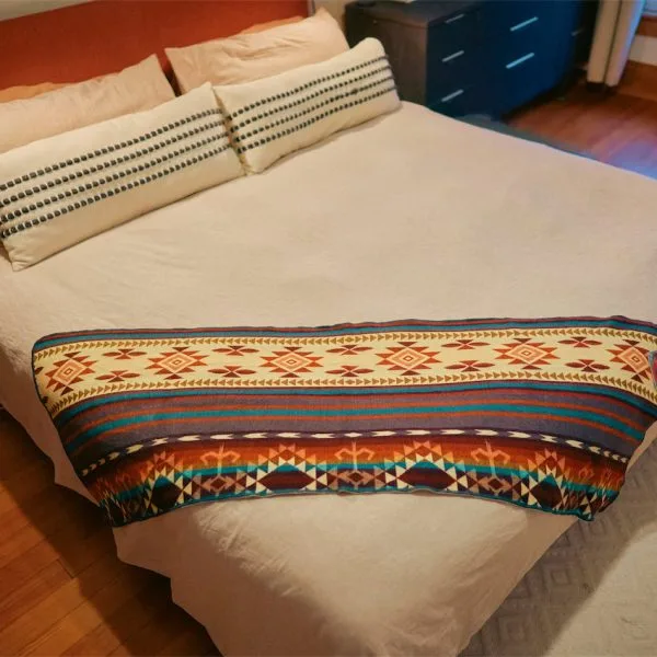Small Andean Print Plush Blanket – Case of Four – view 5