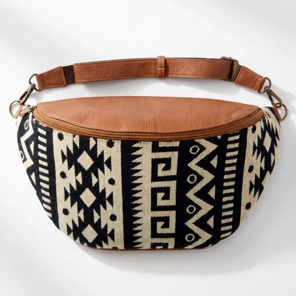 Belt Bag Xl Leather & Artisan Textile – Case of One – image 5