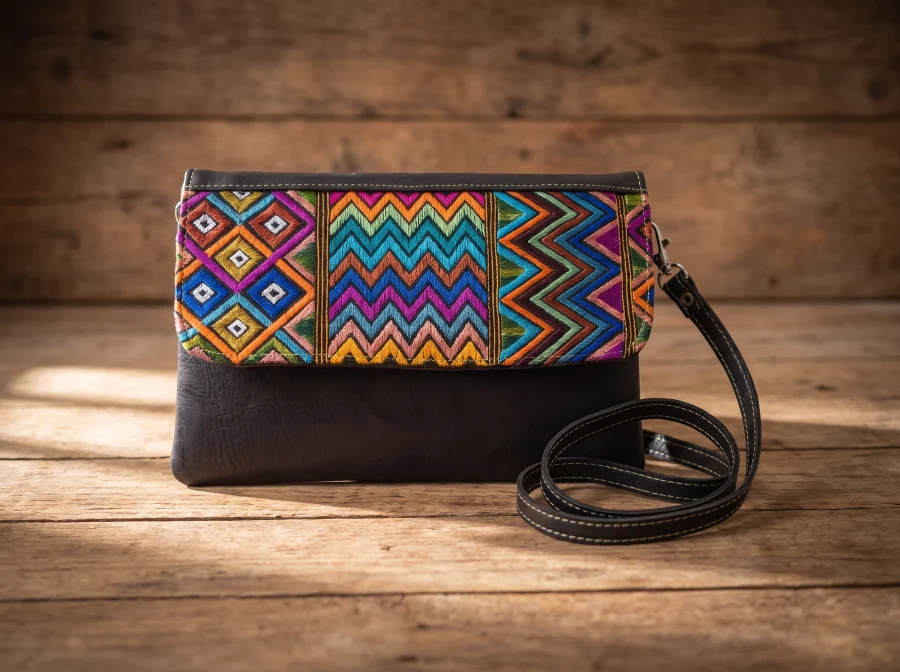 Rectangular Leather Purse & Clutch - Case of one