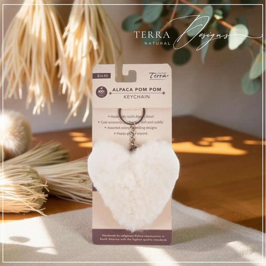 Alpaca Heart Keychain - Case of Four