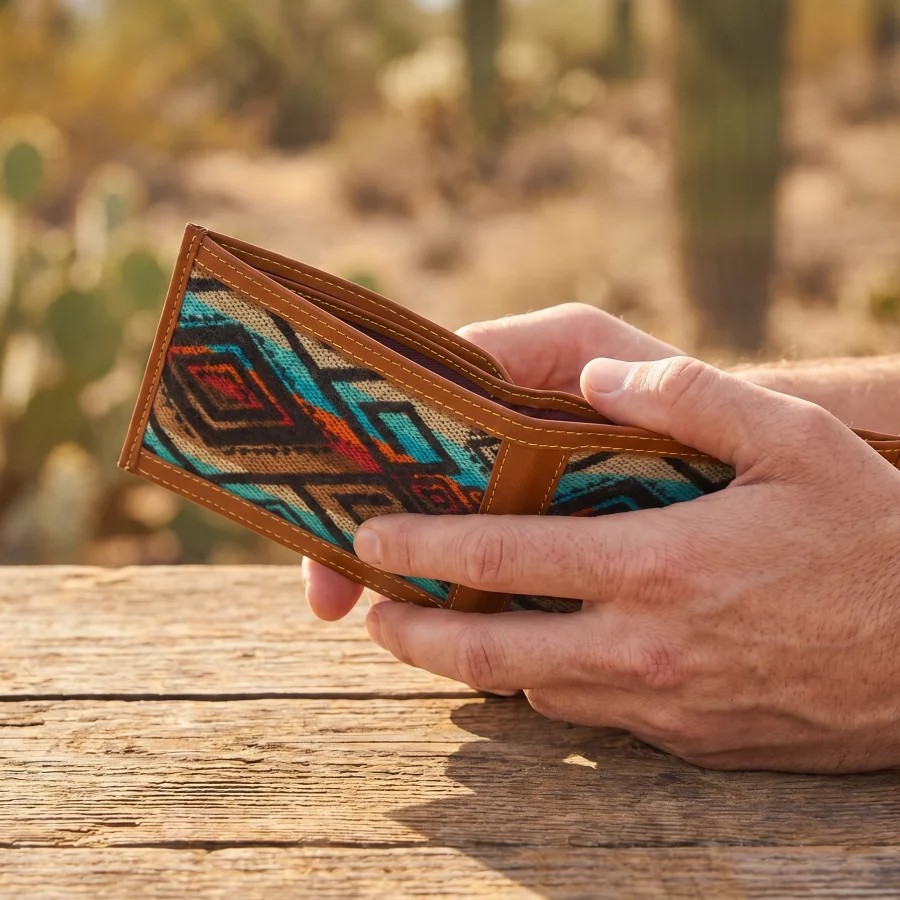 Alternative view of Classic Square Leather Wallet - Case of Four