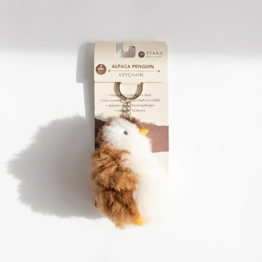 Alternative view of Alpaca Penguin Keychain - Case of Four