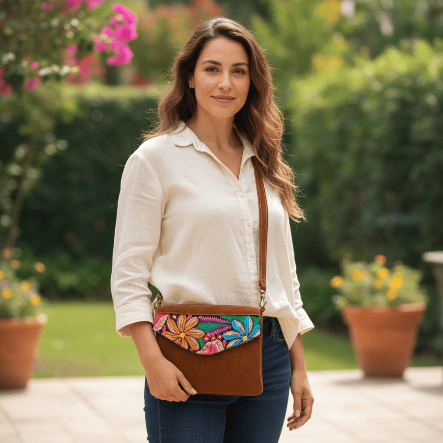 Alternative view of Suede Mini Flat Purse - Case of Two