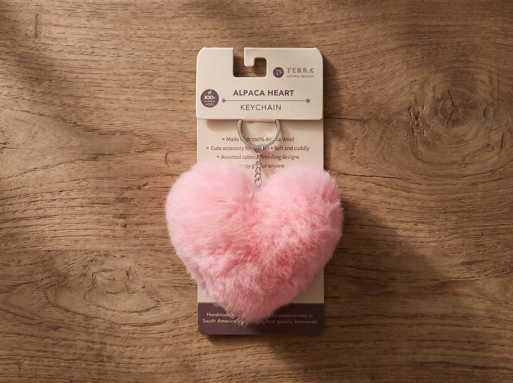 Alpaca Heart Keychain – Case of Four – Terra Natural Designs