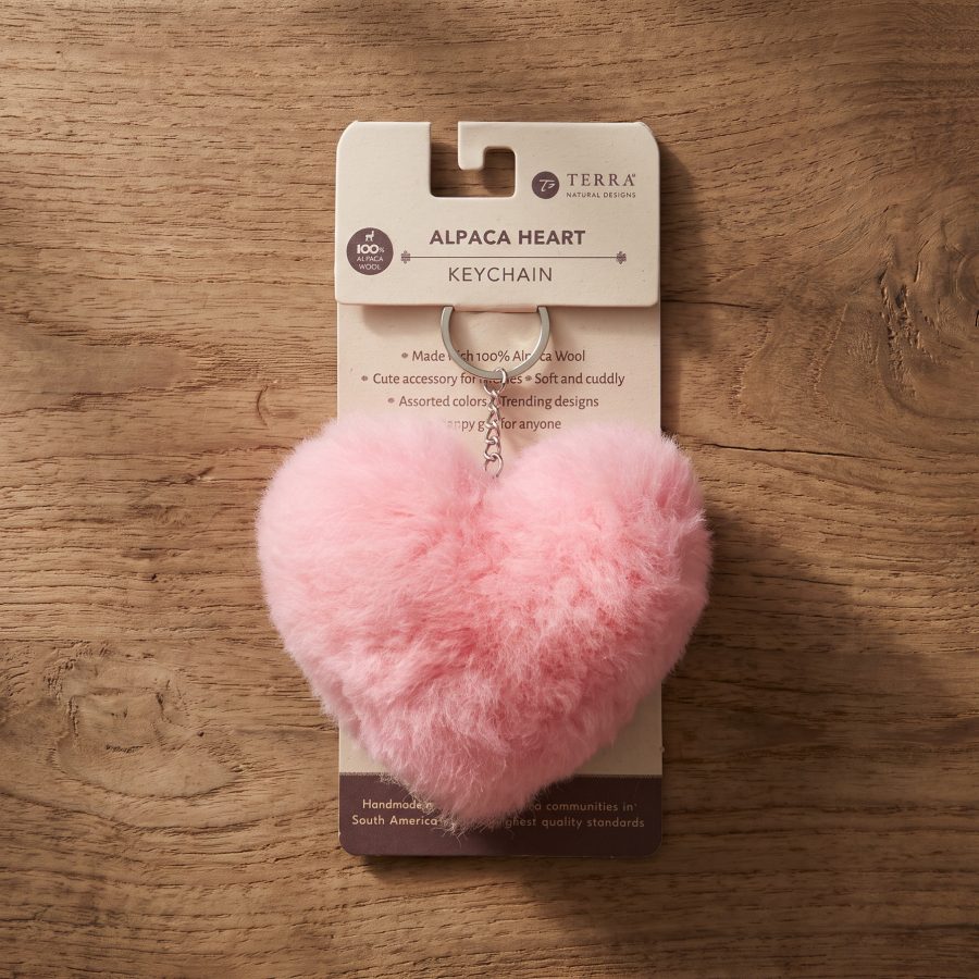 Alpaca Heart Keychain - Case of Four