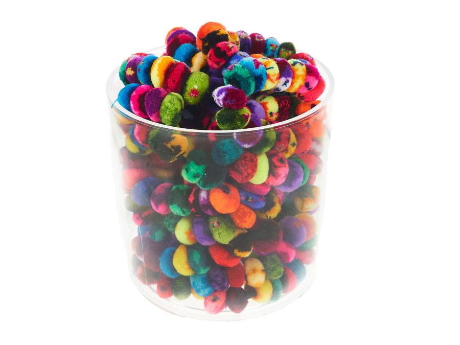 CANDY VASE - 1 UNIT - LOOMWEAVE PERUVIAN SCRUNCHIE