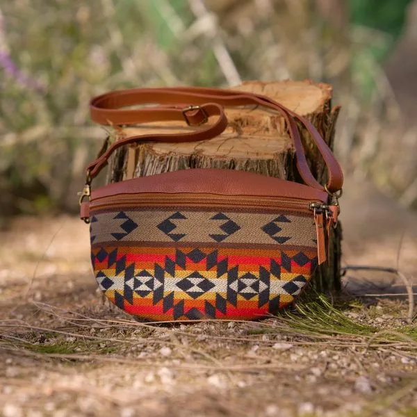 Belt Bag Leather & Artisan Textile – Case of One – image 4
