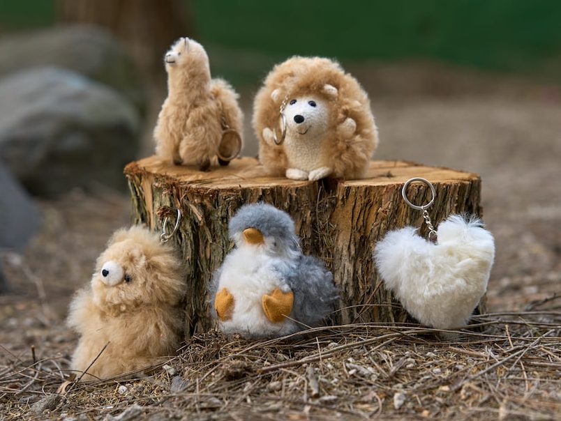 Alternative view of Alpaca Bear Keychain - Case of Four